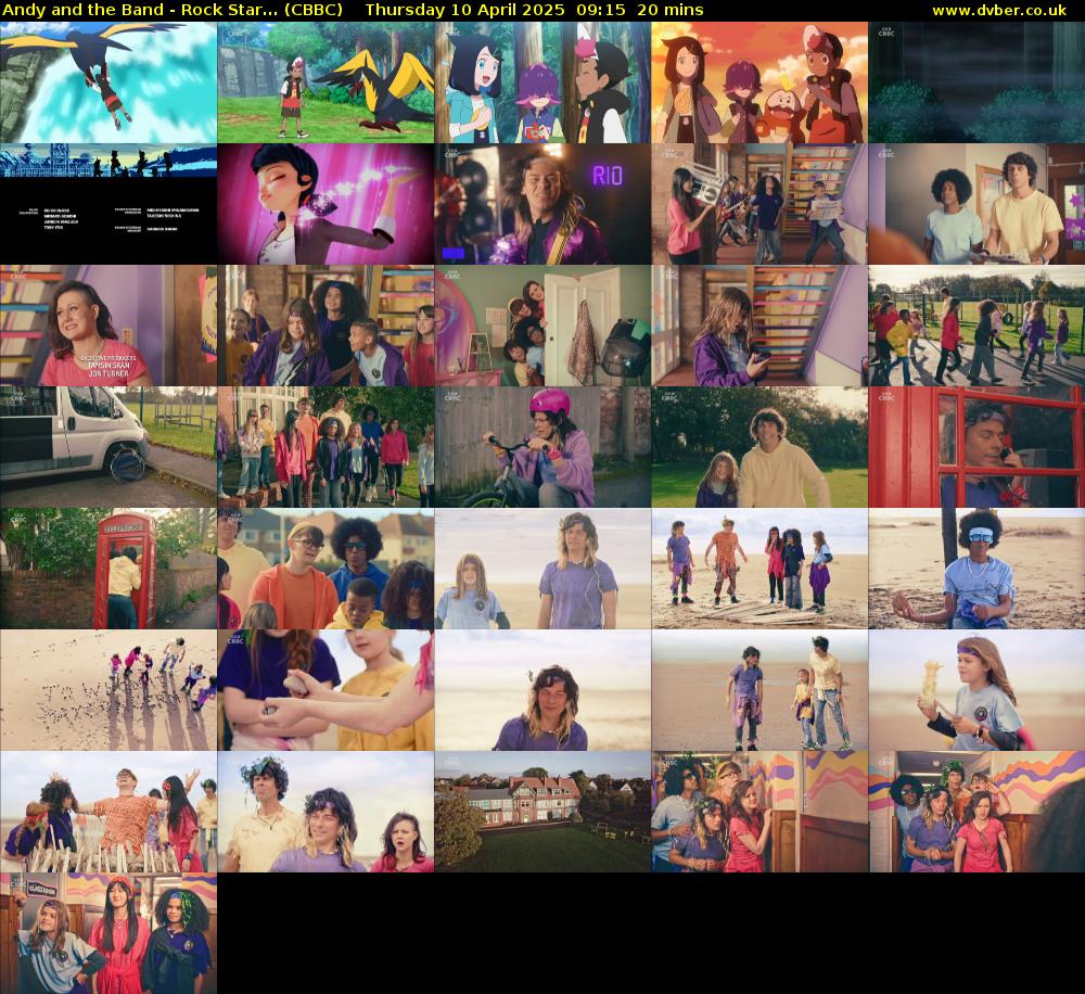 Andy and the Band - Rock Star... (CBBC) Thursday 10 April 2025 09:15 - 09:35