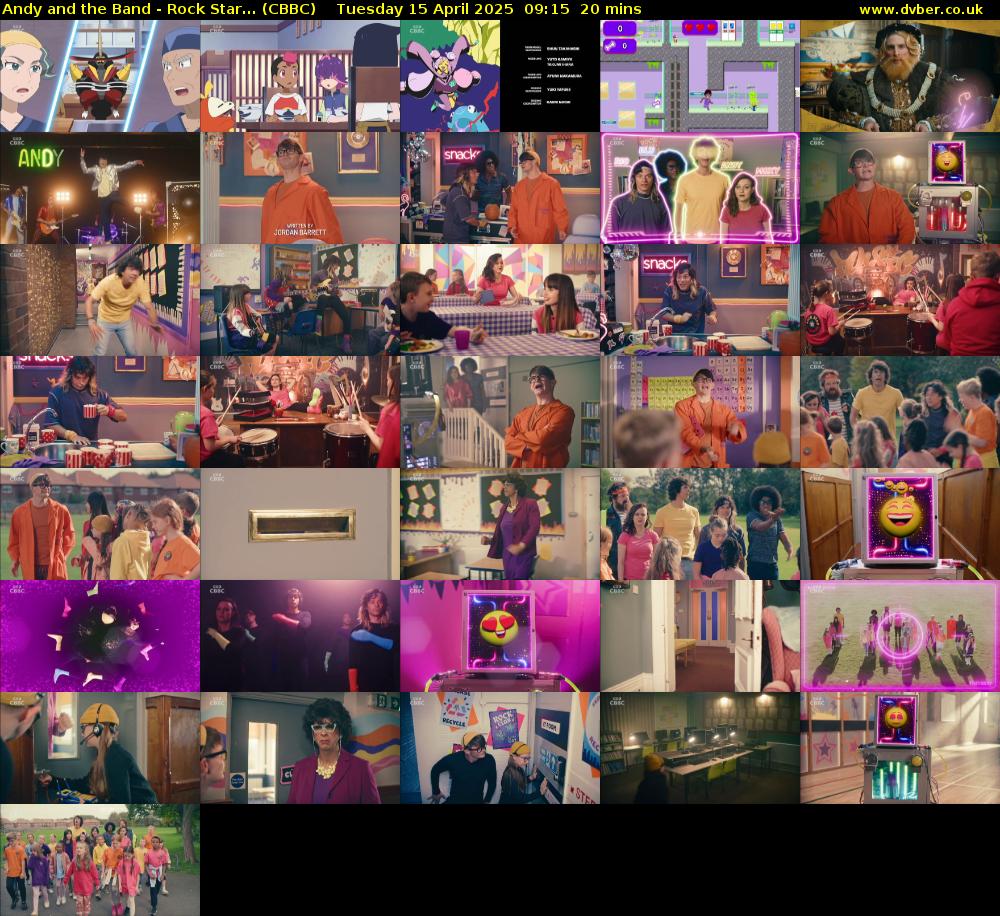 Andy and the Band - Rock Star... (CBBC) Tuesday 15 April 2025 09:15 - 09:35