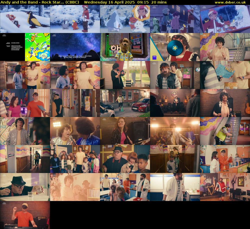 Andy and the Band - Rock Star... (CBBC) Wednesday 16 April 2025 09:15 - 09:35