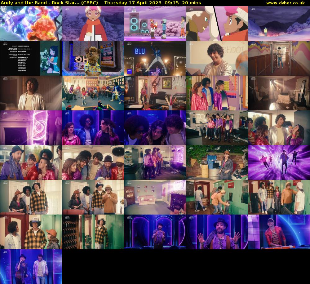 Andy and the Band - Rock Star... (CBBC) Thursday 17 April 2025 09:15 - 09:35