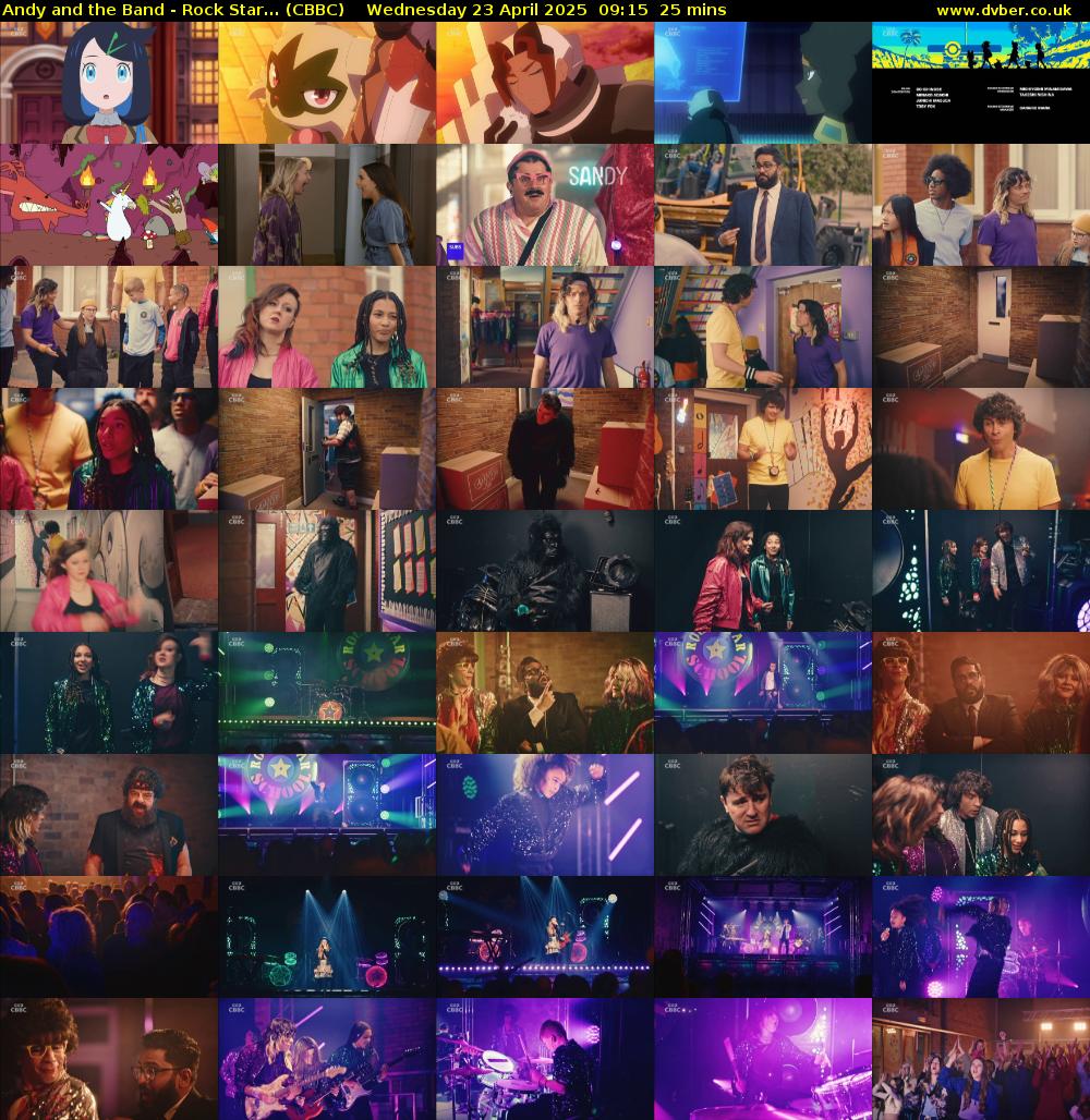 Andy and the Band - Rock Star... (CBBC) Wednesday 23 April 2025 09:15 - 09:40