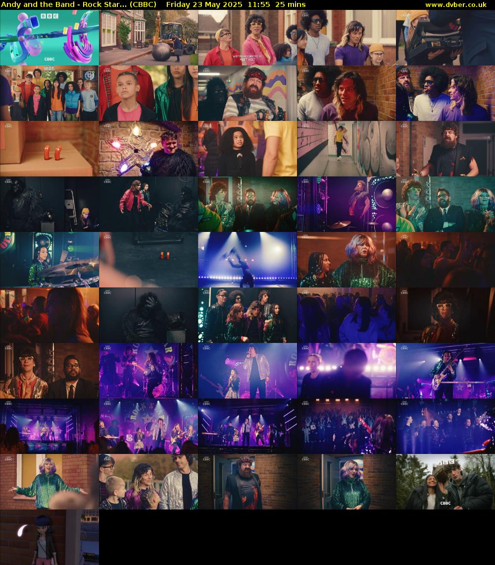 Andy and the Band - Rock Star... (CBBC) Friday 23 May 2025 11:55 - 12:20