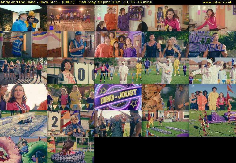 Andy and the Band - Rock Star... (CBBC) Saturday 28 June 2025 11:15 - 11:30