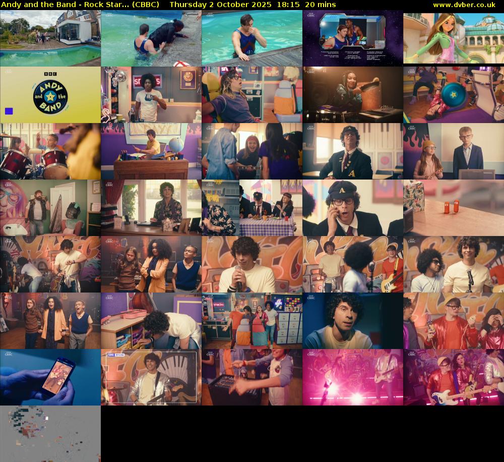 Andy and the Band - Rock Star... (CBBC) Thursday 2 October 2025 18:15 - 18:35