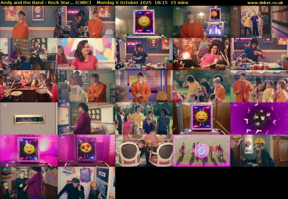 Andy and the Band - Rock Star... (CBBC) Monday 6 October 2025 18:15 - 18:30