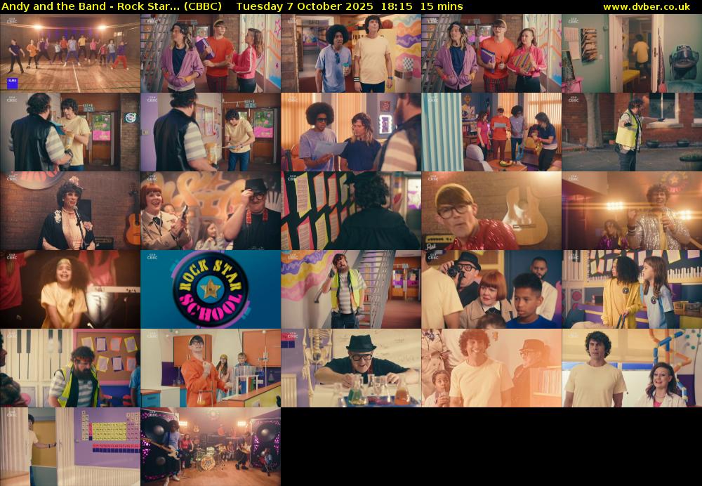 Andy and the Band - Rock Star... (CBBC) Tuesday 7 October 2025 18:15 - 18:30