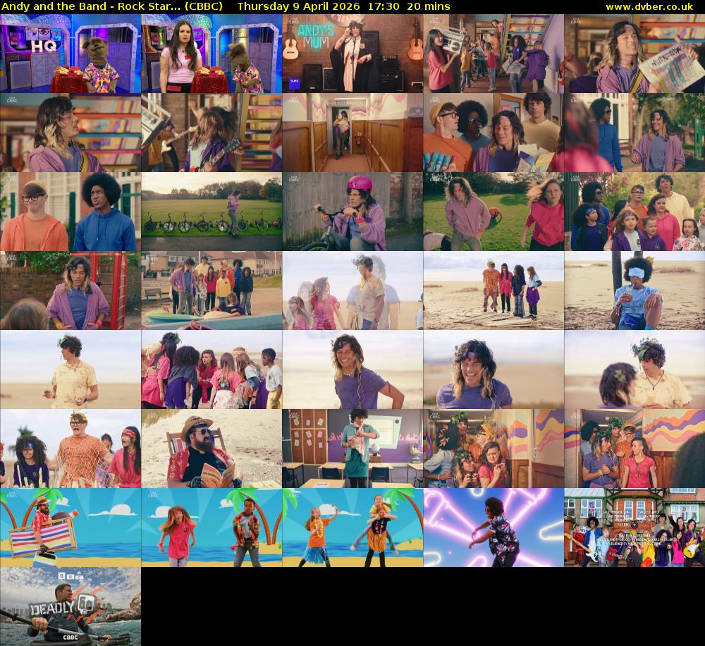 Andy and the Band - Rock Star... (CBBC) Thursday 9 April 2026 17:30 - 17:50