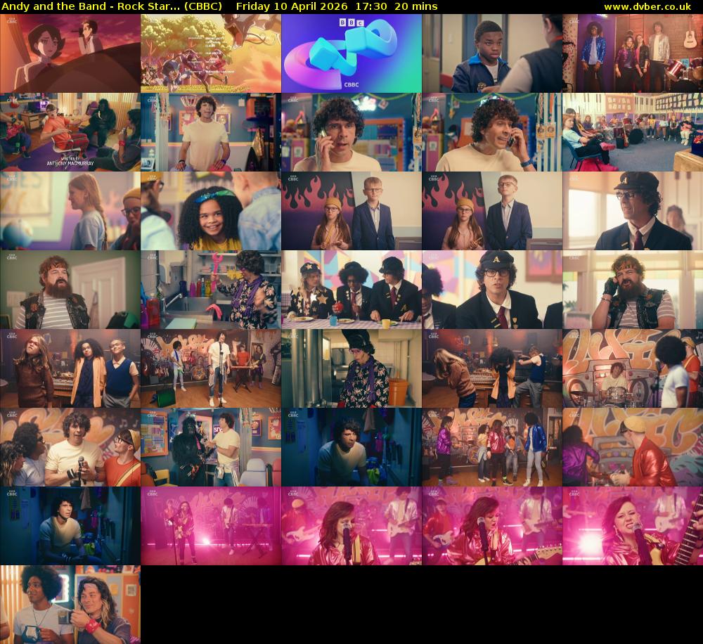 Andy and the Band - Rock Star... (CBBC) Friday 10 April 2026 17:30 - 17:50