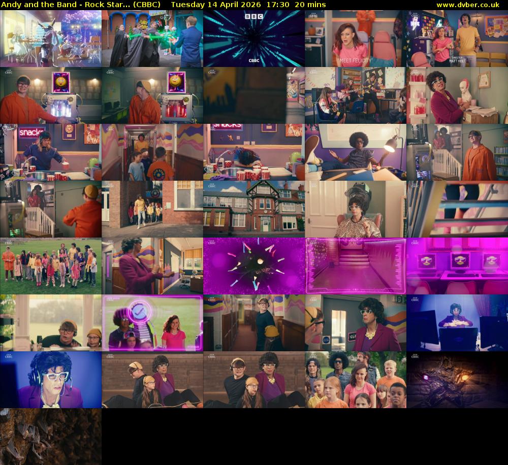 Andy and the Band - Rock Star... (CBBC) Tuesday 14 April 2026 17:30 - 17:50