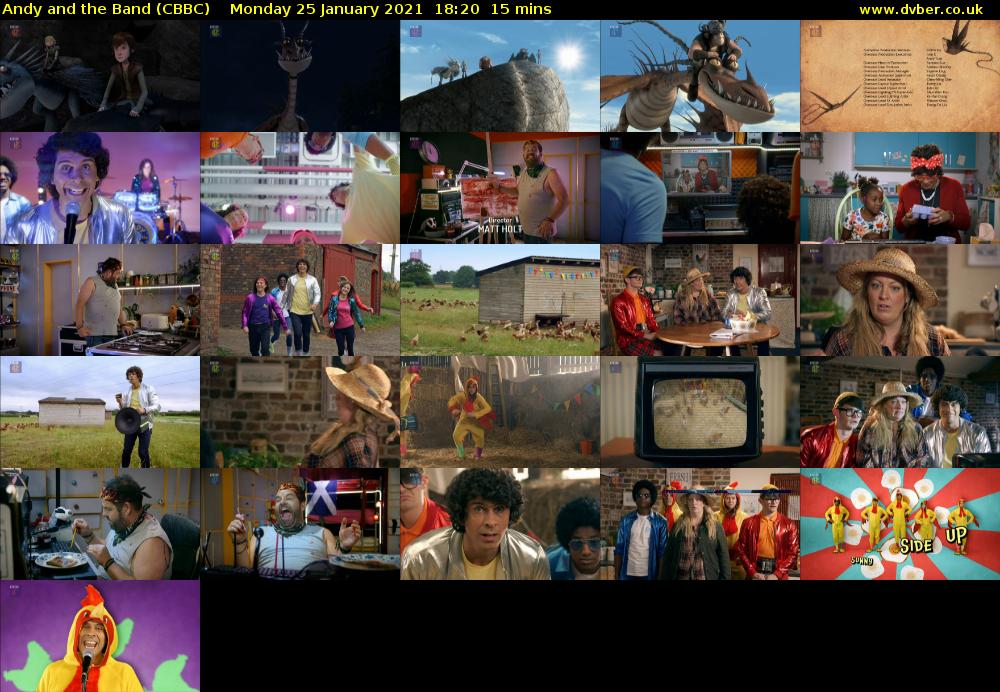 Andy and the Band (CBBC) Monday 25 January 2021 18:20 - 18:35