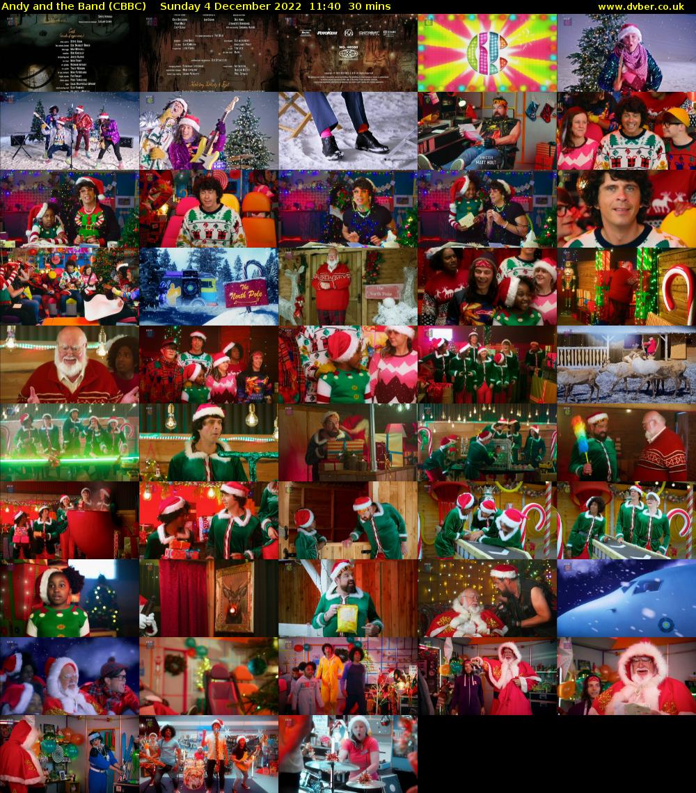 Andy and the Band (CBBC) Sunday 4 December 2022 11:40 - 12:10