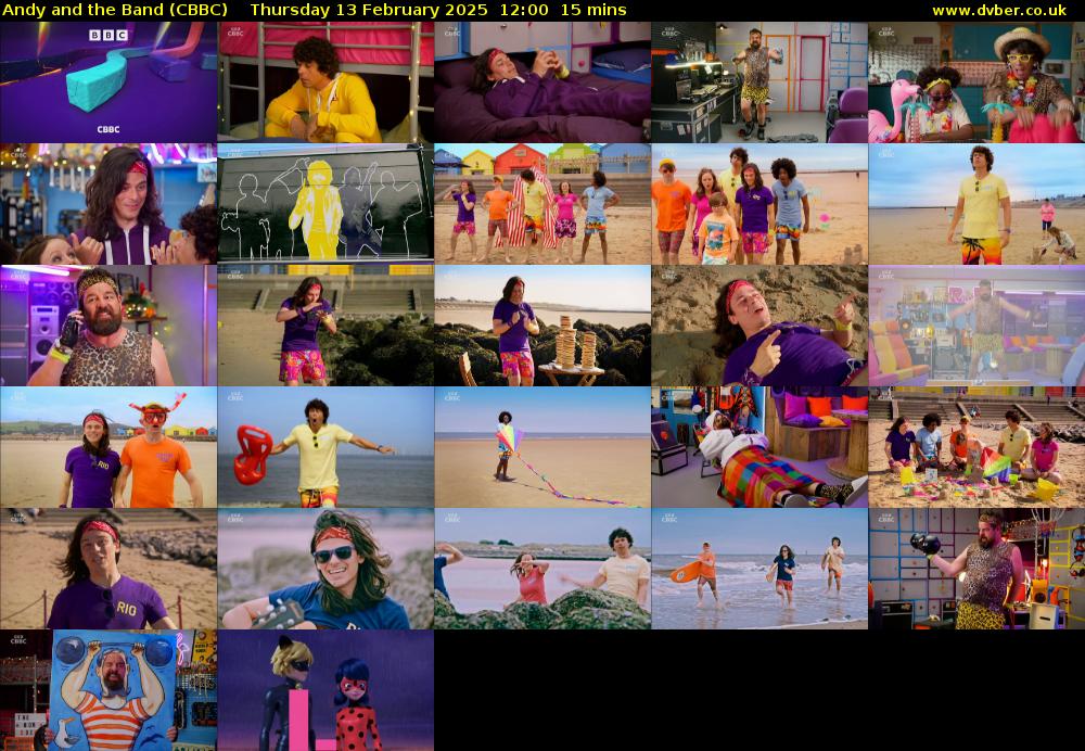Andy and the Band (CBBC) Thursday 13 February 2025 12:00 - 12:15
