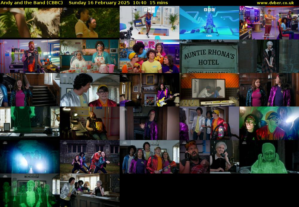 Andy and the Band (CBBC) Sunday 16 February 2025 10:40 - 10:55
