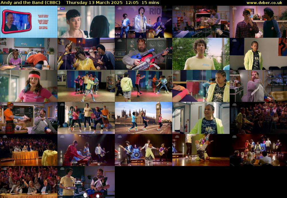 Andy and the Band (CBBC) Thursday 13 March 2025 12:05 - 12:20