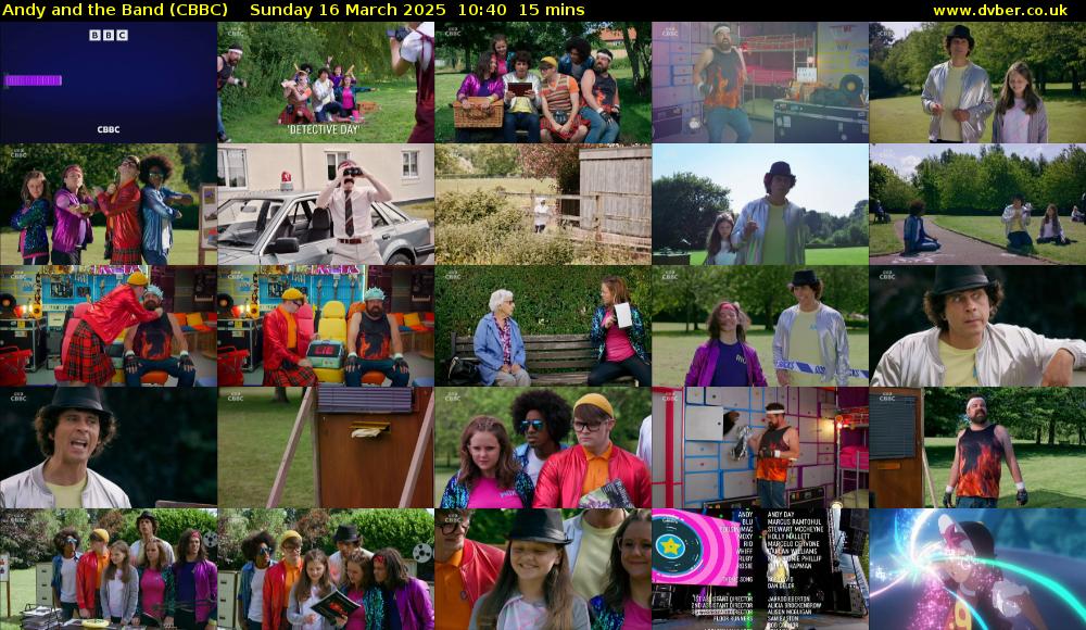 Andy and the Band (CBBC) Sunday 16 March 2025 10:40 - 10:55
