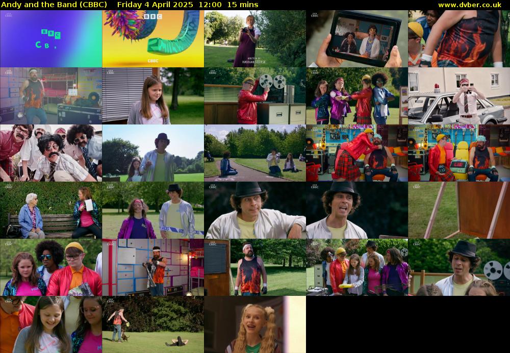 Andy and the Band (CBBC) Friday 4 April 2025 12:00 - 12:15
