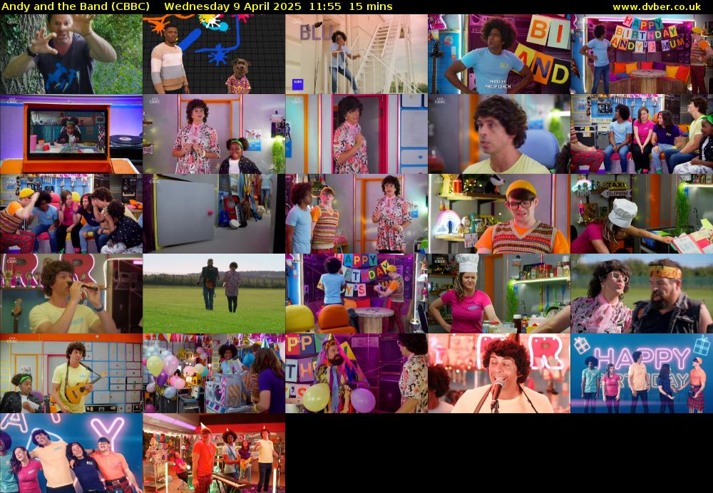 Andy and the Band (CBBC) Wednesday 9 April 2025 11:55 - 12:10