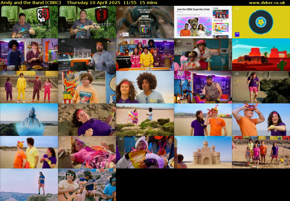 Andy and the Band (CBBC) Thursday 10 April 2025 11:55 - 12:10
