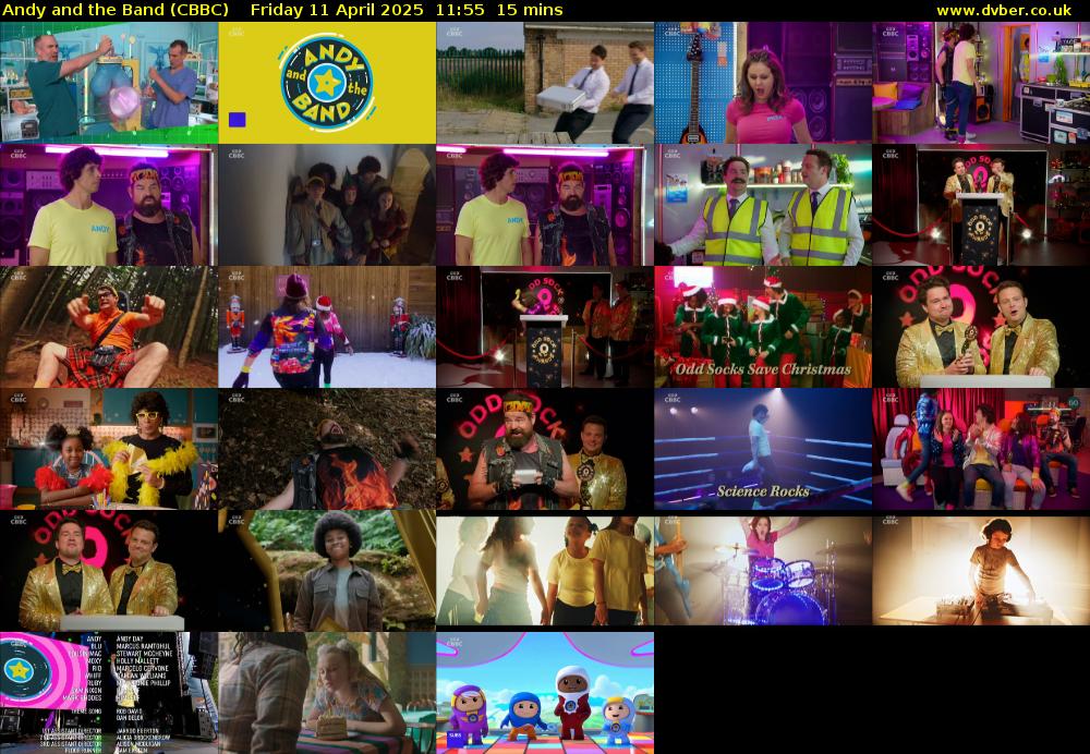 Andy and the Band (CBBC) Friday 11 April 2025 11:55 - 12:10