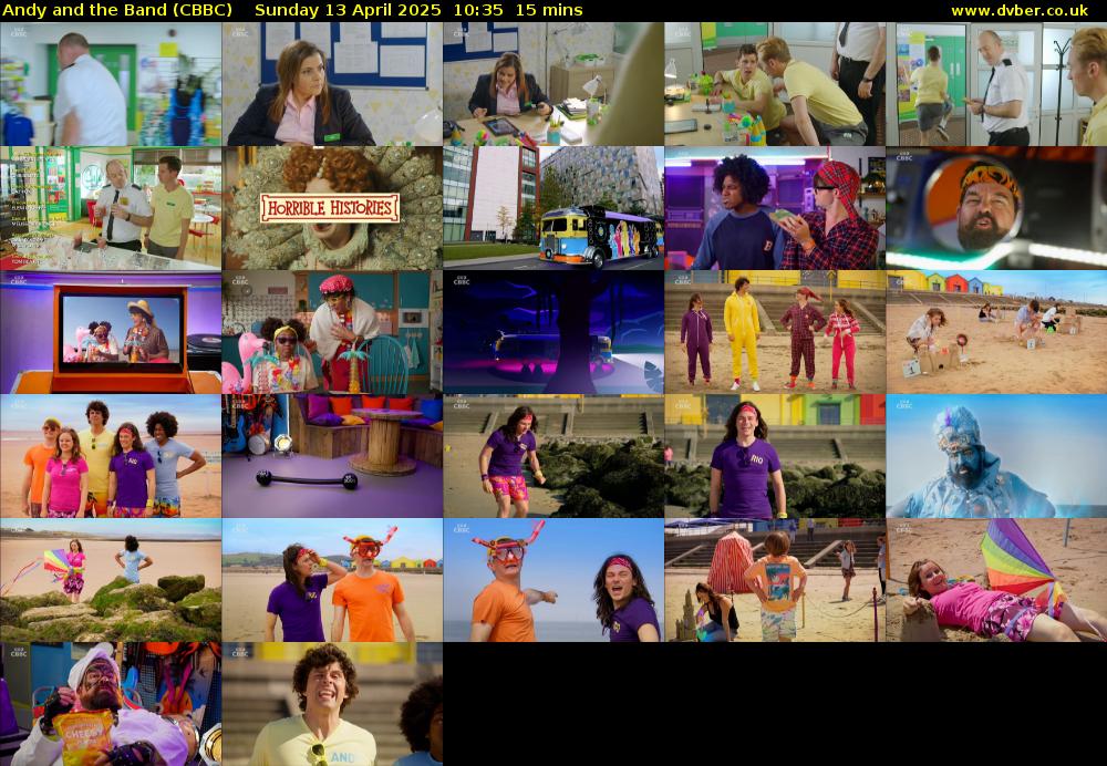 Andy and the Band (CBBC) Sunday 13 April 2025 10:35 - 10:50
