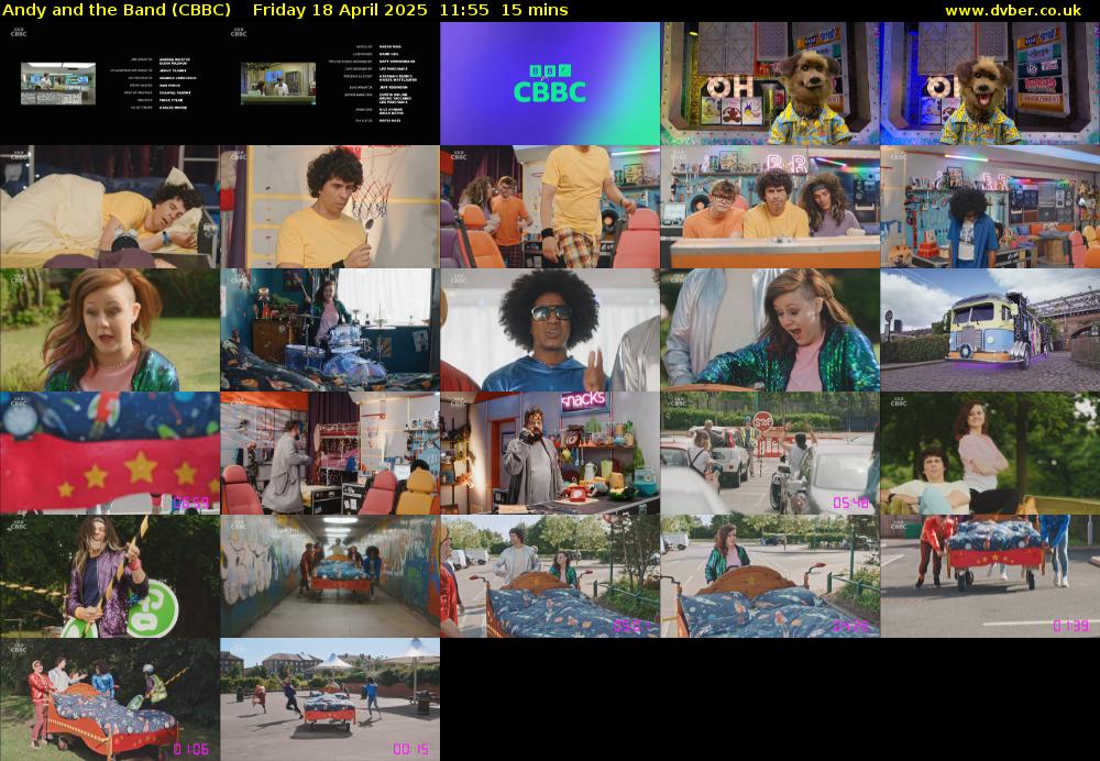 Andy and the Band (CBBC) Friday 18 April 2025 11:55 - 12:10