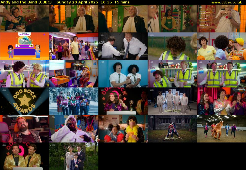 Andy and the Band (CBBC) Sunday 20 April 2025 10:35 - 10:50