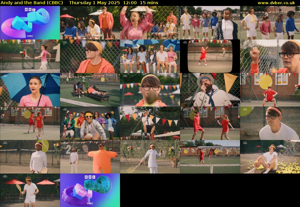 Andy and the Band (CBBC) Thursday 1 May 2025 12:00 - 12:15