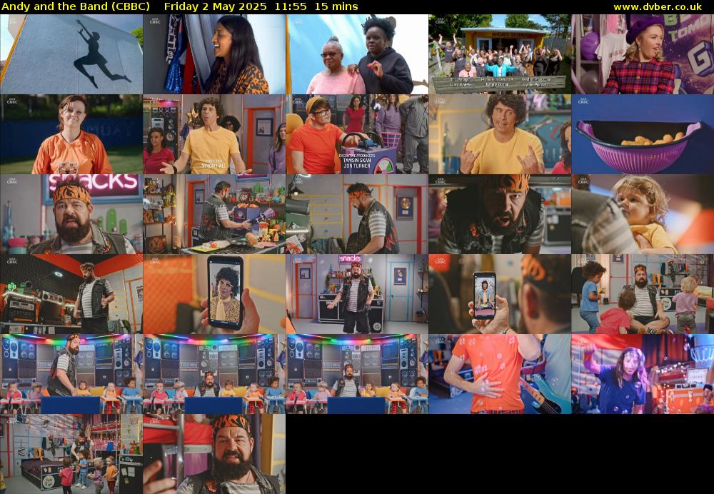 Andy and the Band (CBBC) Friday 2 May 2025 11:55 - 12:10