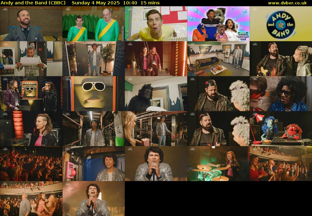Andy and the Band (CBBC) Sunday 4 May 2025 10:40 - 10:55