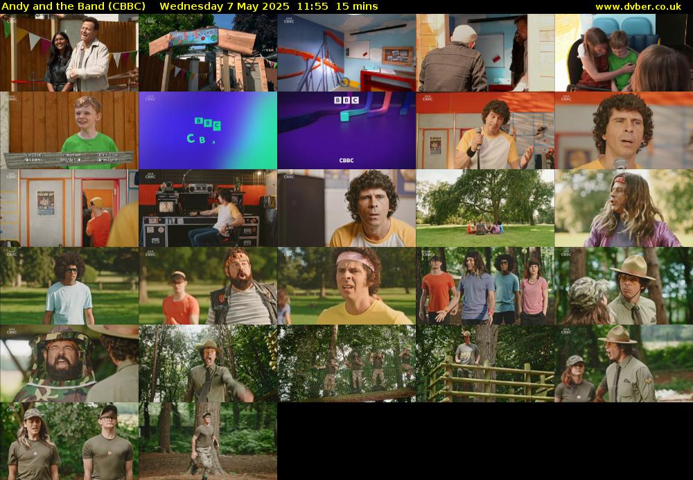 Andy and the Band (CBBC) Wednesday 7 May 2025 11:55 - 12:10