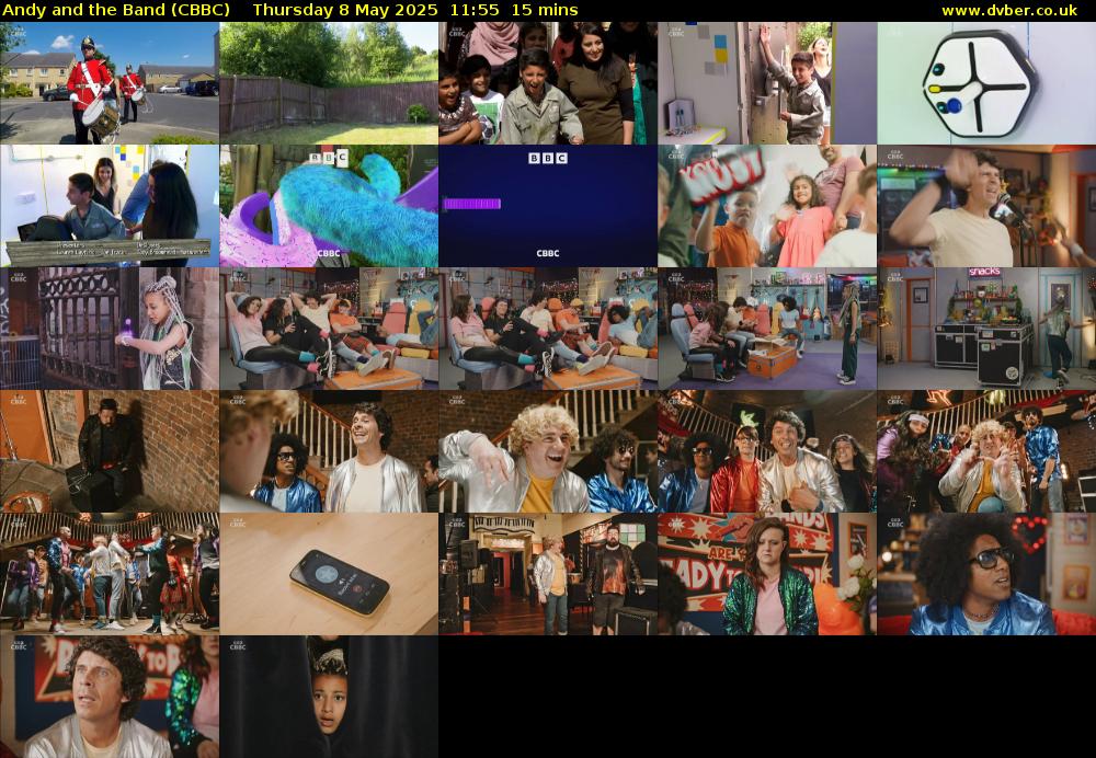 Andy and the Band (CBBC) Thursday 8 May 2025 11:55 - 12:10