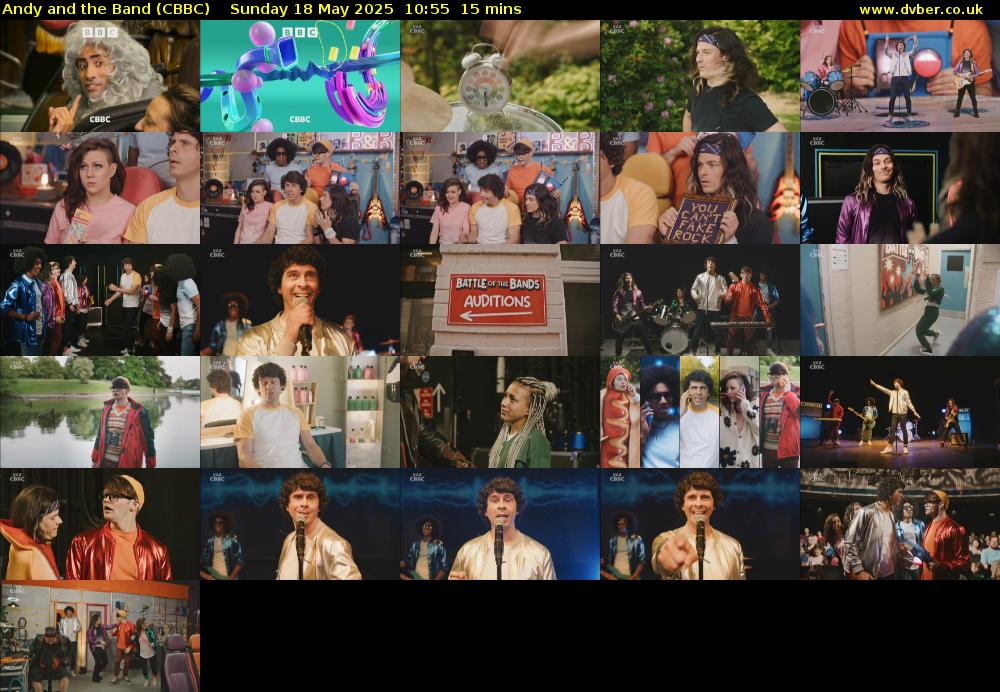 Andy and the Band (CBBC) Sunday 18 May 2025 10:55 - 11:10