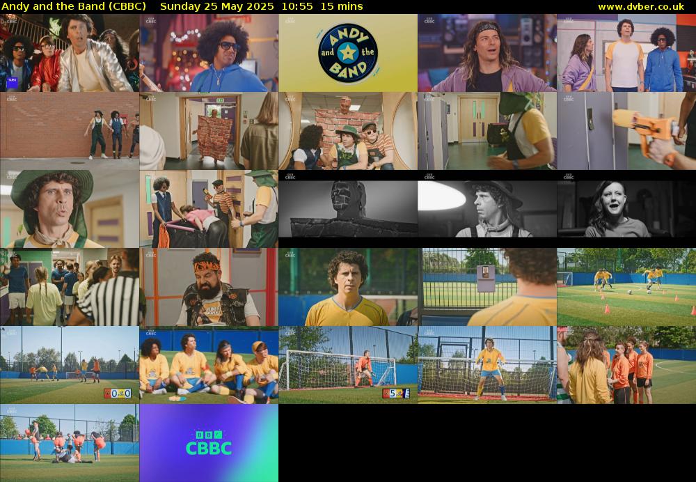 Andy and the Band (CBBC) Sunday 25 May 2025 10:55 - 11:10