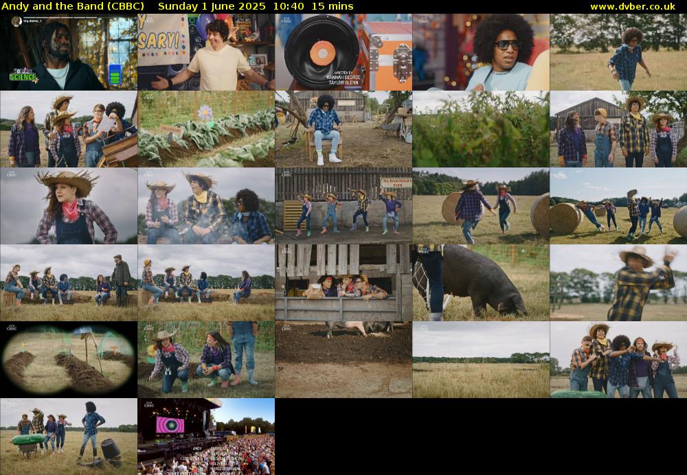 Andy and the Band (CBBC) Sunday 1 June 2025 10:40 - 10:55