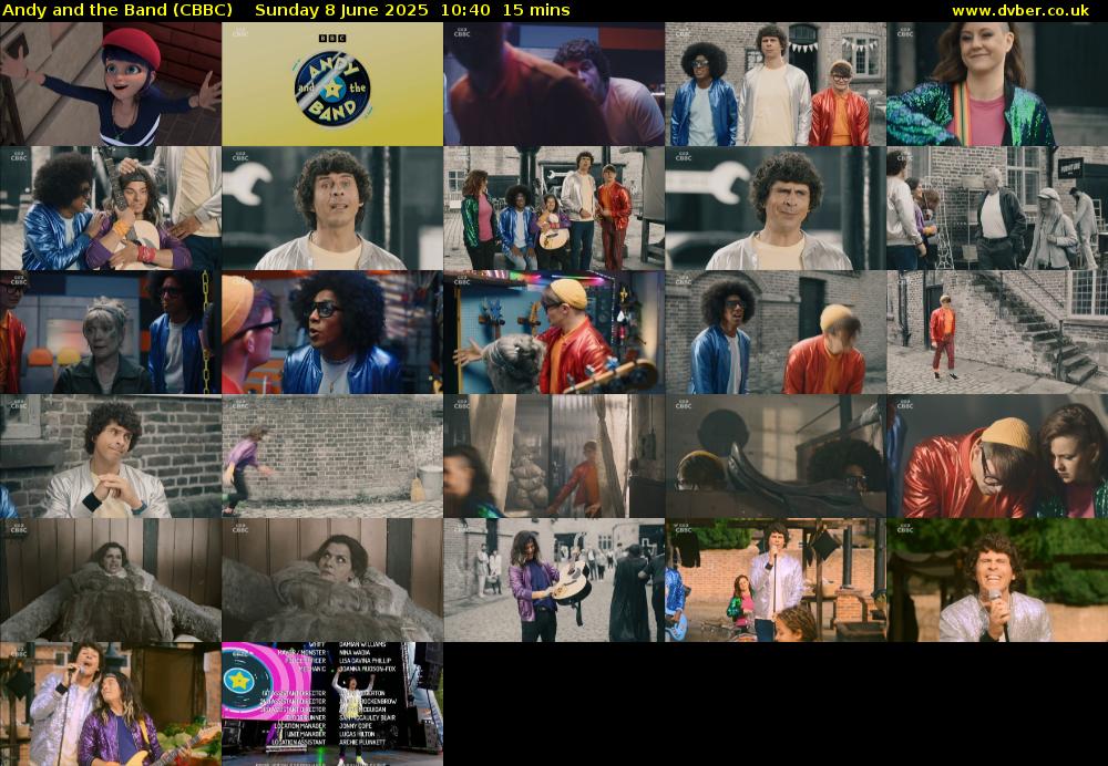 Andy and the Band (CBBC) Sunday 8 June 2025 10:40 - 10:55