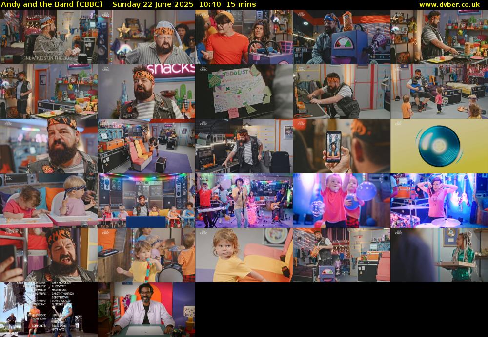 Andy and the Band (CBBC) Sunday 22 June 2025 10:40 - 10:55