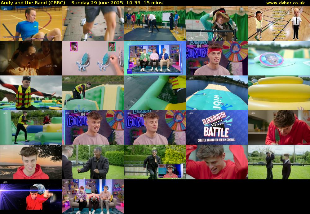 Andy and the Band (CBBC) Sunday 29 June 2025 10:35 - 10:50