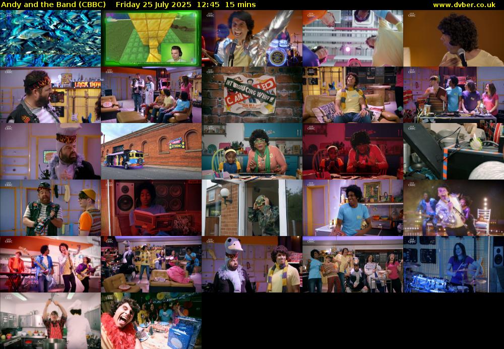 Andy and the Band (CBBC) Friday 25 July 2025 12:45 - 13:00