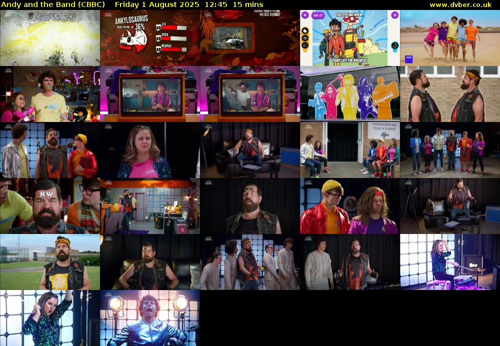 Andy and the Band (CBBC) Friday 1 August 2025 12:45 - 13:00