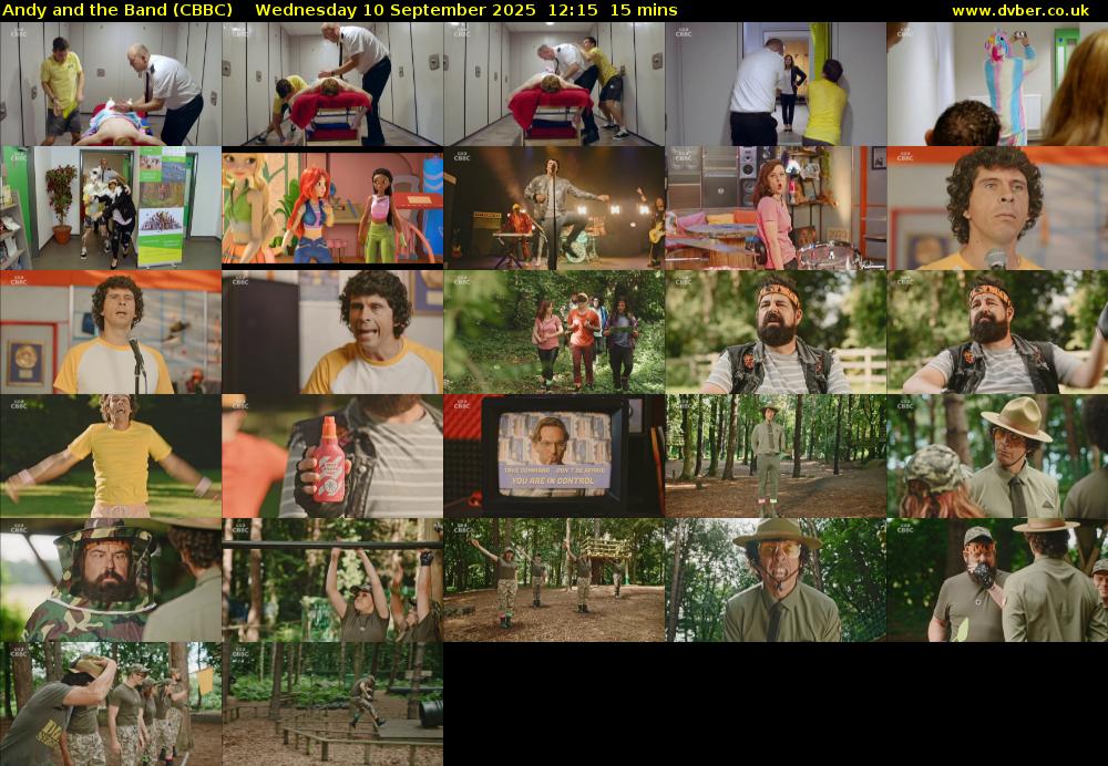 Andy and the Band (CBBC) Wednesday 10 September 2025 12:15 - 12:30