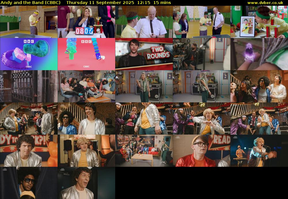 Andy and the Band (CBBC) Thursday 11 September 2025 12:15 - 12:30