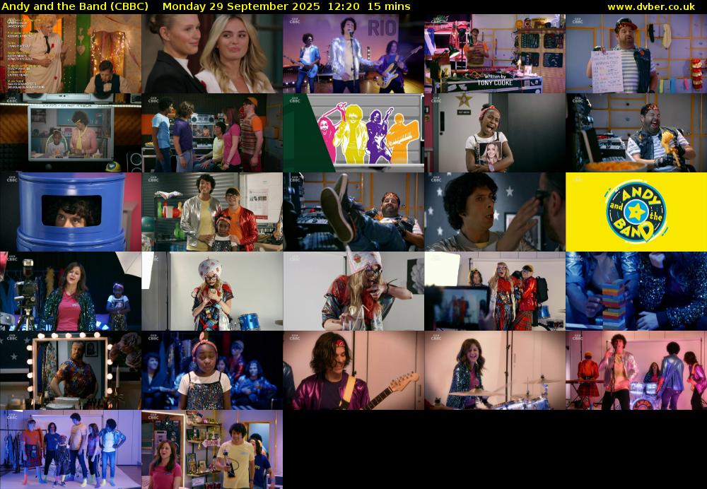 Andy and the Band (CBBC) Monday 29 September 2025 12:20 - 12:35