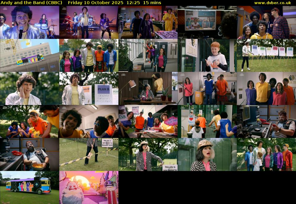 Andy and the Band (CBBC) Friday 10 October 2025 12:25 - 12:40