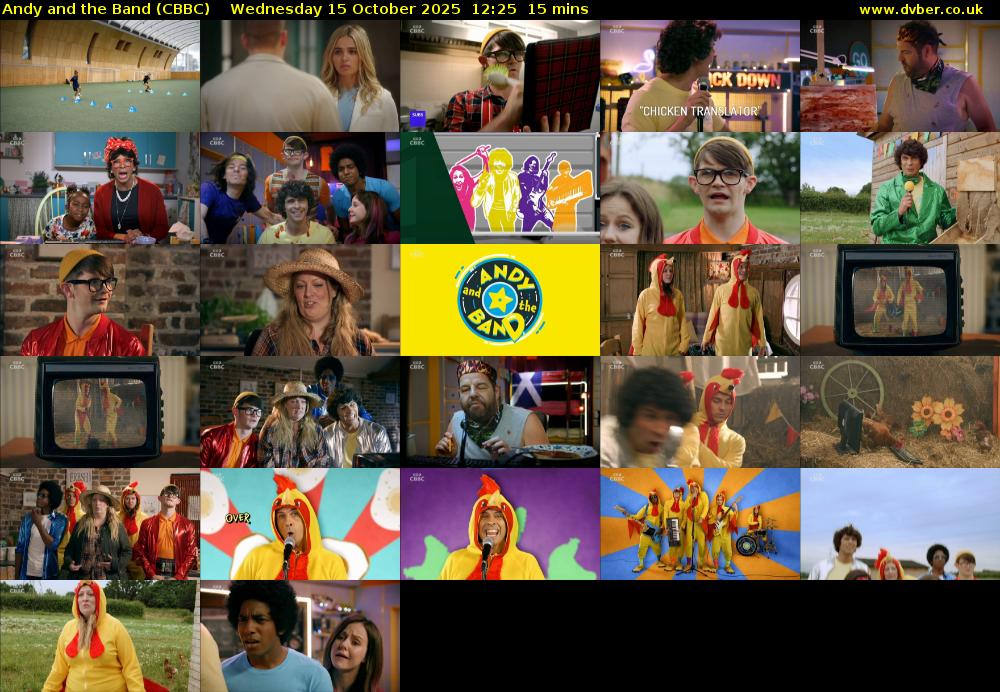 Andy and the Band (CBBC) Wednesday 15 October 2025 12:25 - 12:40