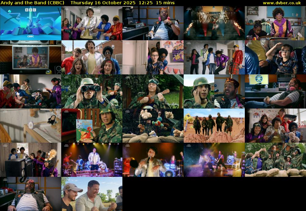 Andy and the Band (CBBC) Thursday 16 October 2025 12:25 - 12:40