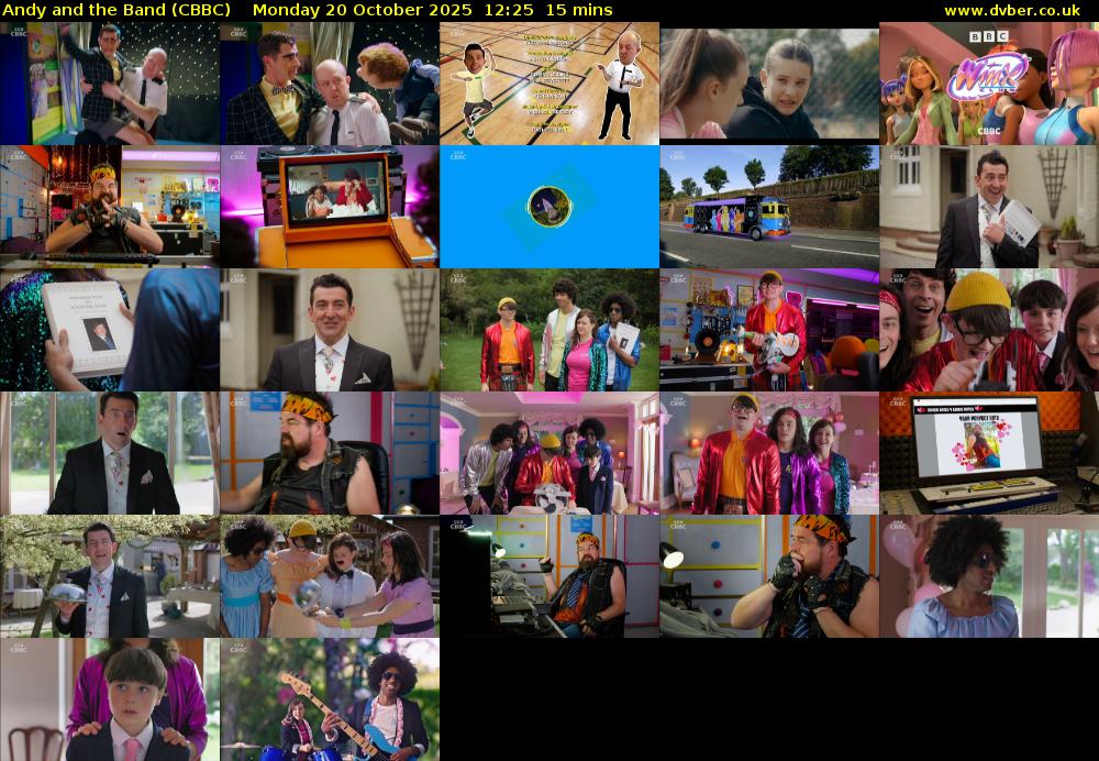 Andy and the Band (CBBC) Monday 20 October 2025 12:25 - 12:40