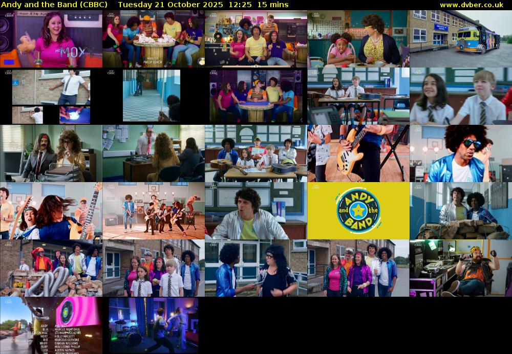 Andy and the Band (CBBC) Tuesday 21 October 2025 12:25 - 12:40