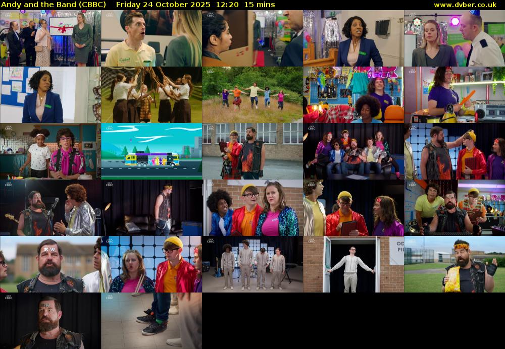 Andy and the Band (CBBC) Friday 24 October 2025 12:20 - 12:35