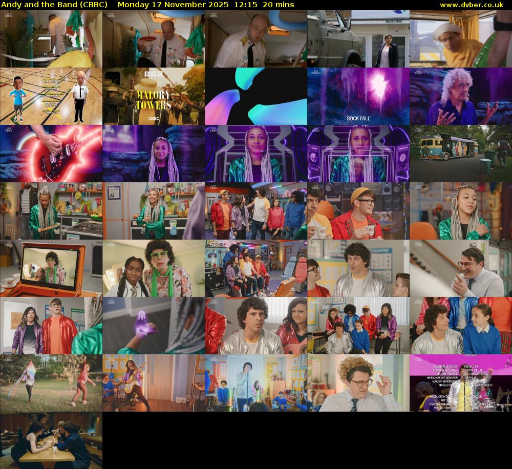 Andy and the Band (CBBC) Monday 17 November 2025 12:15 - 12:35