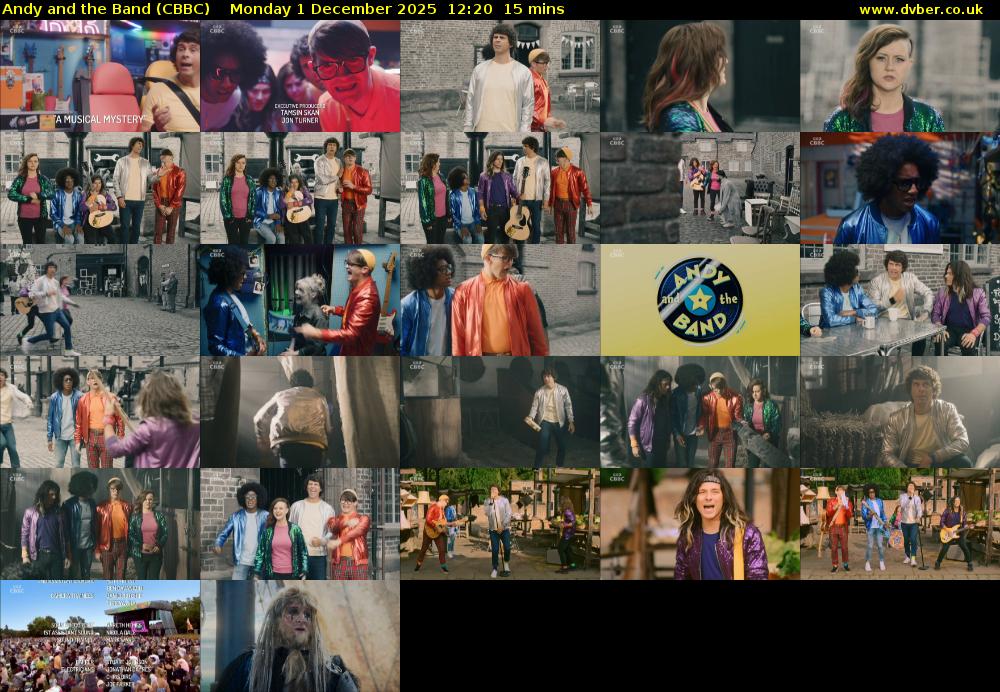 Andy and the Band (CBBC) Monday 1 December 2025 12:20 - 12:35